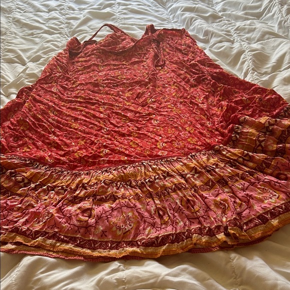 Spell & The Gypsy Floral Red Spaghetti Strap Dress - Picture 6 of 7